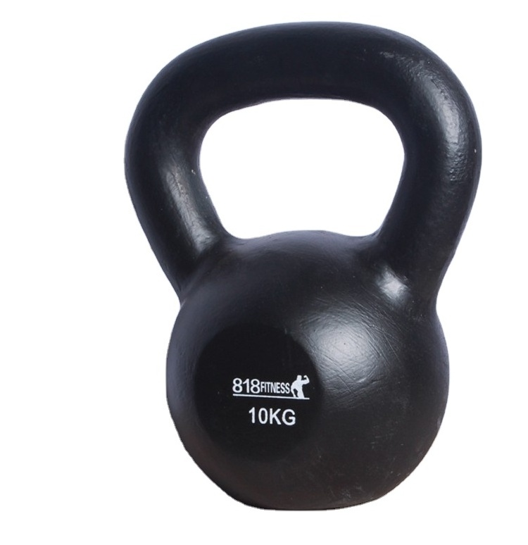 Gym Kettlebell Weight Yoga Fitness cast iron custom logo kettlebells with grip Gravity Black Cast Iron Powder Coated Kettlebell