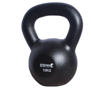 Gym Kettlebell Weight Yoga Fitness cast iron custom logo kettlebells with grip Gravity Black Cast Iron Powder Coated Kettlebell