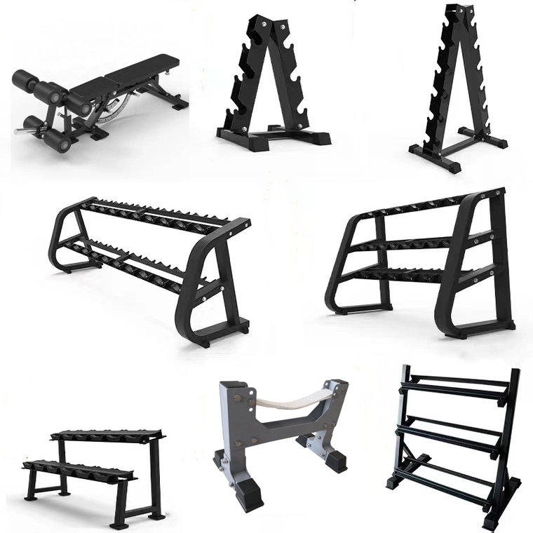 Multilevel Free Weight Storage Dumbbell Rack Stand for Home Gym