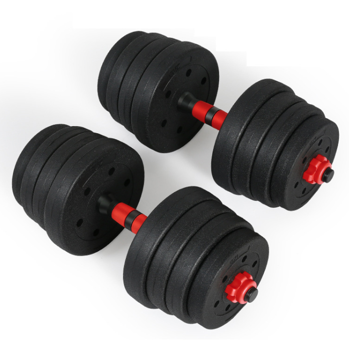 Multi-Shape 2 in 1 Barbell Dumbbells Exercise 10KG 15KG 20KG 30KG 40KG Cement Dumbbell Set