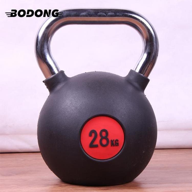 High quality iron kettlebell chrome handle competition kettlebell commercial gym equipment adjustable kettlebell