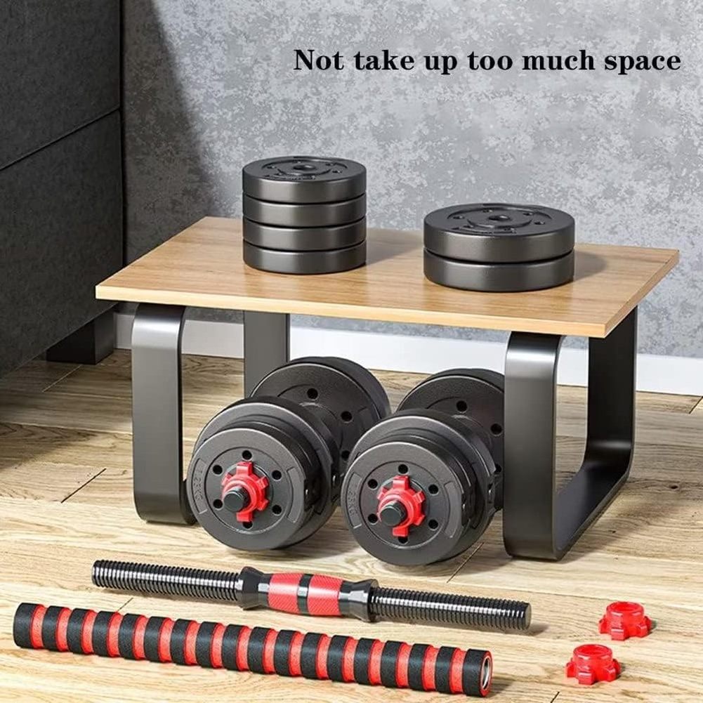 Adjustable-Dumbbells-Sets, 20/30/40/60/80lbs Free Weights-Dumbbells Set of 2 Convertible To Barbell A Pair of Lightweight for Ho