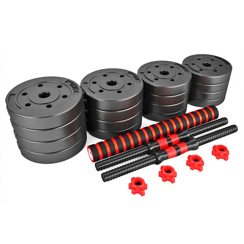 Multi-Shape 2 in 1 Barbell Dumbbells Exercise 10KG 15KG 20KG 30KG 40KG Cement Dumbbell Set