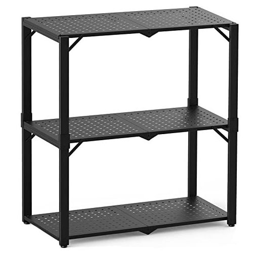 Factory Direct Sale Heavy-Duty 3 Layers Shelf Storage Shelving Unit Metal Rack for Garage Kitchen Bedroom