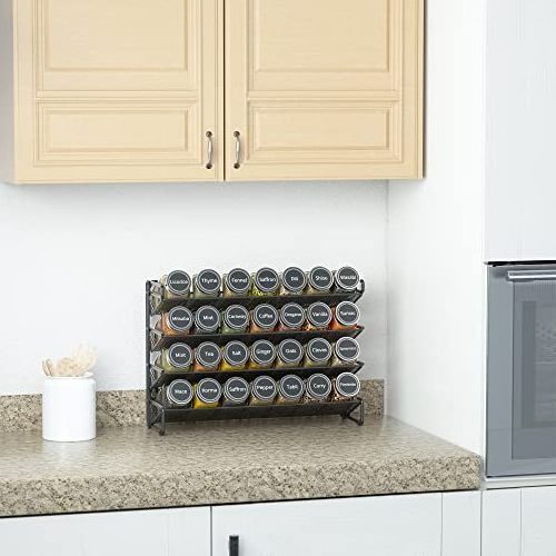 Gravity 4 Layer Refrigerator Storage Shelf Strong Fridge Organizer Magnetic Spice Rack