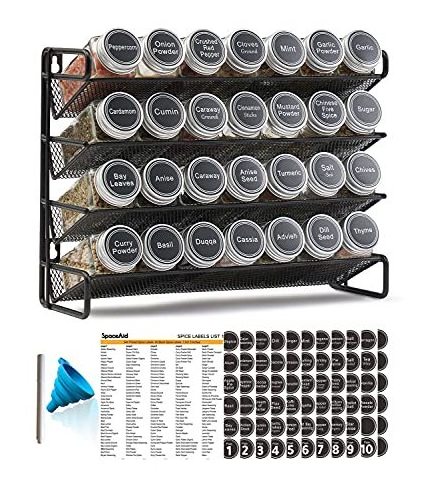 Gravity 4 Layer Refrigerator Storage Shelf Strong Fridge Organizer Magnetic Spice Rack