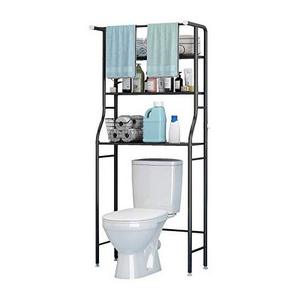 Bathroom Corner Stand Storage Organizer Over The Toilet Rack The Washing Machine Bathroom Shelf with Hanging Rod