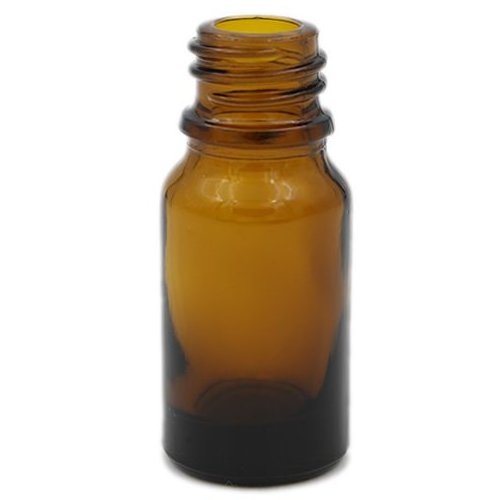 10ml Glass Bottles, Amber Glass Euro Dropper Bottles w/ White Tamper Evident Caps and Orifice Reducers