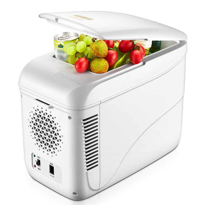 Kemin New style K9 car mini cooler box 12v dc fridge cold and heat car fridge with Horizontal door Designed for car balance