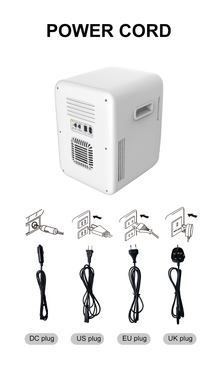 recharge fridge  16l Mini Car Fridge Mini Refrigerator Dc 12v Ac 220v Car Friger 12 Months Cooler Warmer 25 - 65 C 45-60w