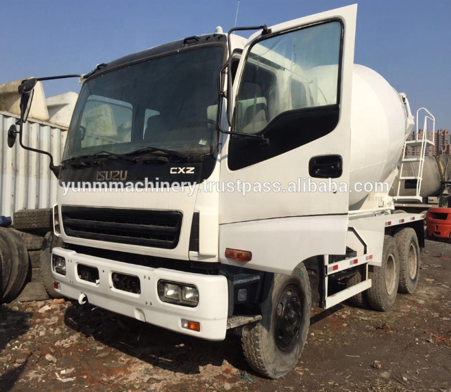 90%new presented products Used ISUZU Diesel Concrete Mixer Truck for sale 8 cubic mixers in good condition For Sale