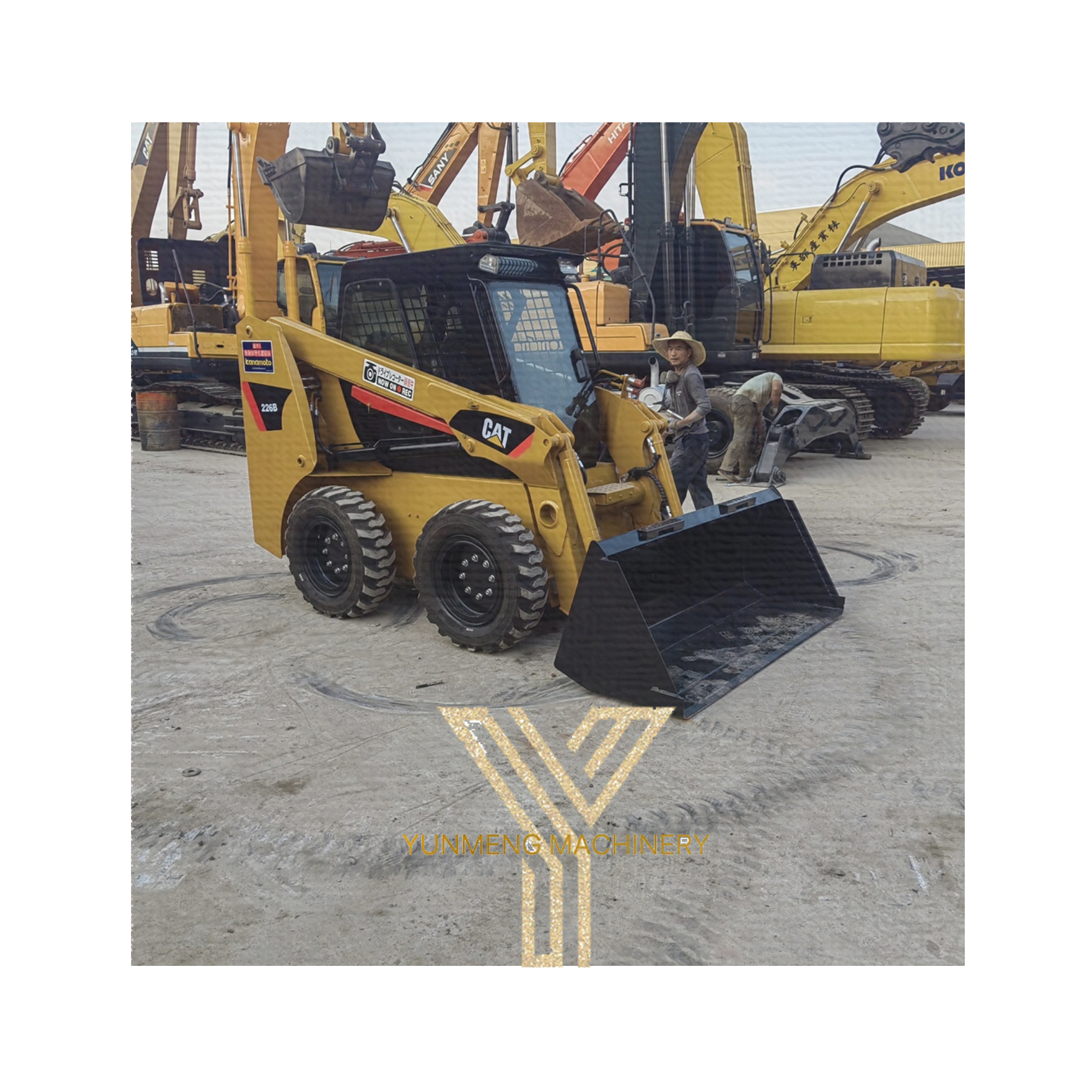 Used Loaders Cat 226b Skid Steer Loader Caterpillar 226b Small Wheel Loaigh Quality der HMini Tractor Backhoe Machine Cat 226