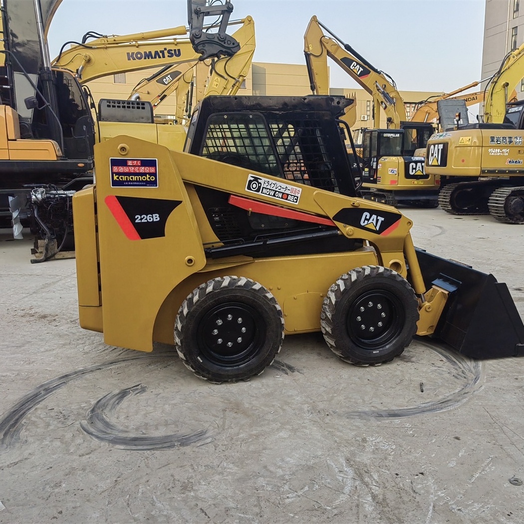 Used Loaders Cat 226b Skid Steer Loader Caterpillar 226b Small Wheel Loaigh Quality der HMini Tractor Backhoe Machine Cat 226