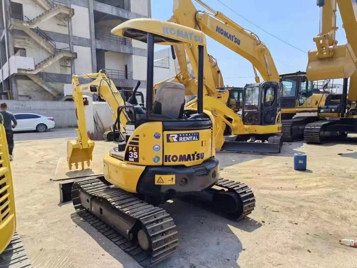 High Load Moment 100% Japan Brand Original Komatsu Pc35 Used Excavator Komatsu 4 Ton Komatsu Multifunction Tailless