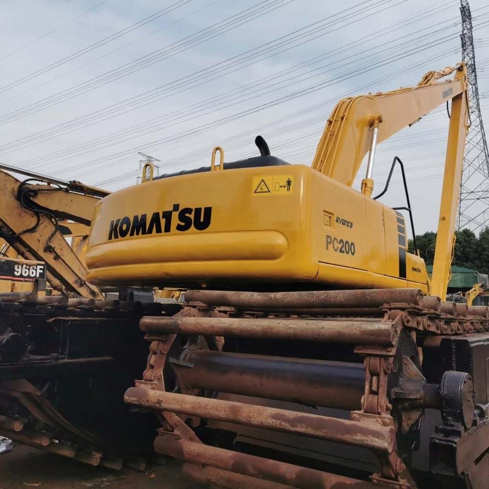 Good quality used komatsu amphibious dredging excavator for sale