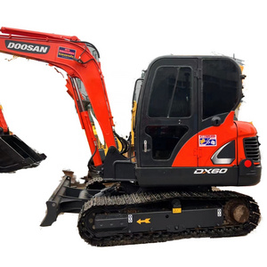 Used mini Excavator DOOSAN dx60 Excavators made in Korea / Doosan Small Digger dh55 dh60 dx60