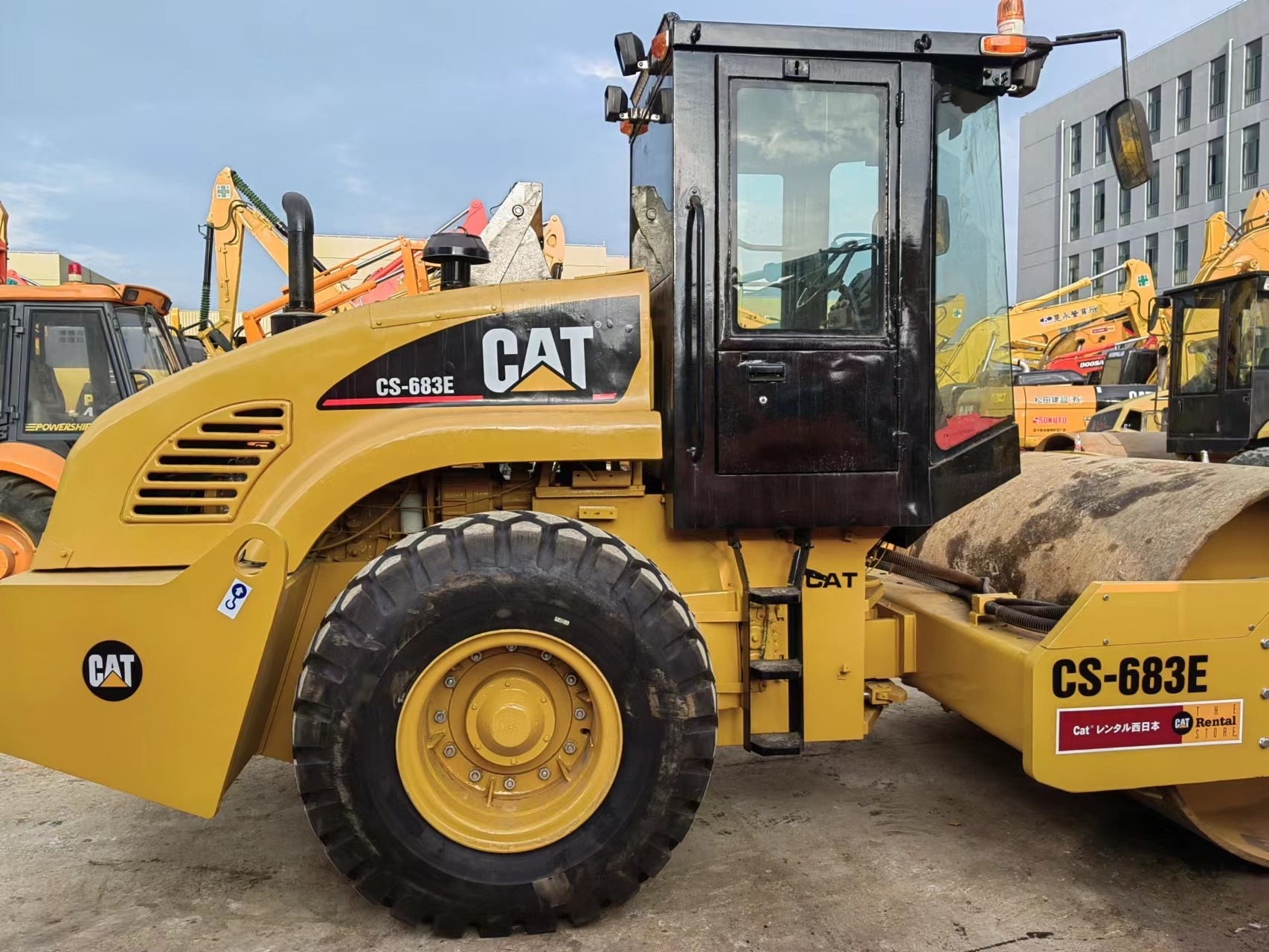 Used Caterpillar 683E Roller Compactor Cat 683E Roller 20Ton used Cat Engineering Construction machine Roller