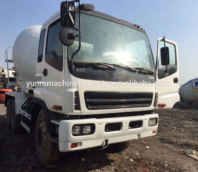 90%new presented products Used ISUZU Diesel Concrete Mixer Truck for sale 8 cubic mixers in good condition For Sale