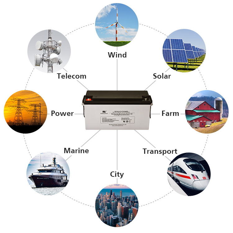 VRLA Lead Acid Storage Gel Battery 12v 60ah For Solar Wind UPS Telecom Auto Door Home Garden School Island Solar Off Grid System