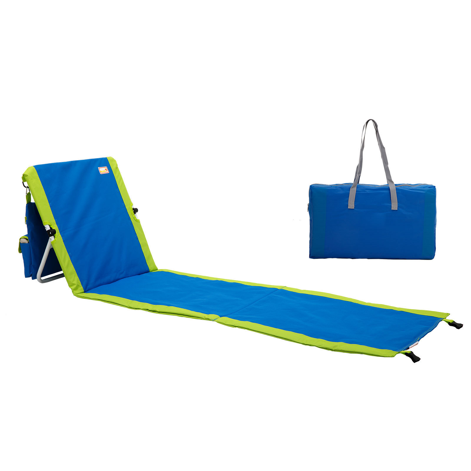 SunnyFeel PORTABLE BEACH MAT LOUNGER CHAIR & BACKPACK BEACH CHAIR