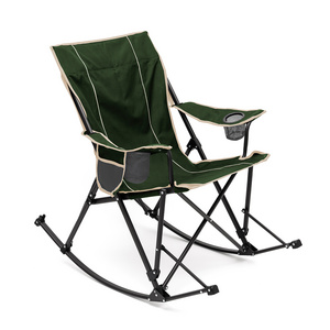 2024 Newest Style SunnyFeel Freestyle Rocker Chair & Modern Wide Camping Rocking Chair For Relax Camping Picnic Courtyard