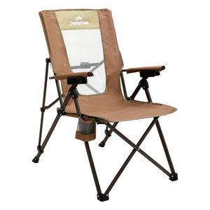 SunnyFeel COMFY FOLDING CAMPING CHAIR & FASHION PORTABLE BEACH CHAIR