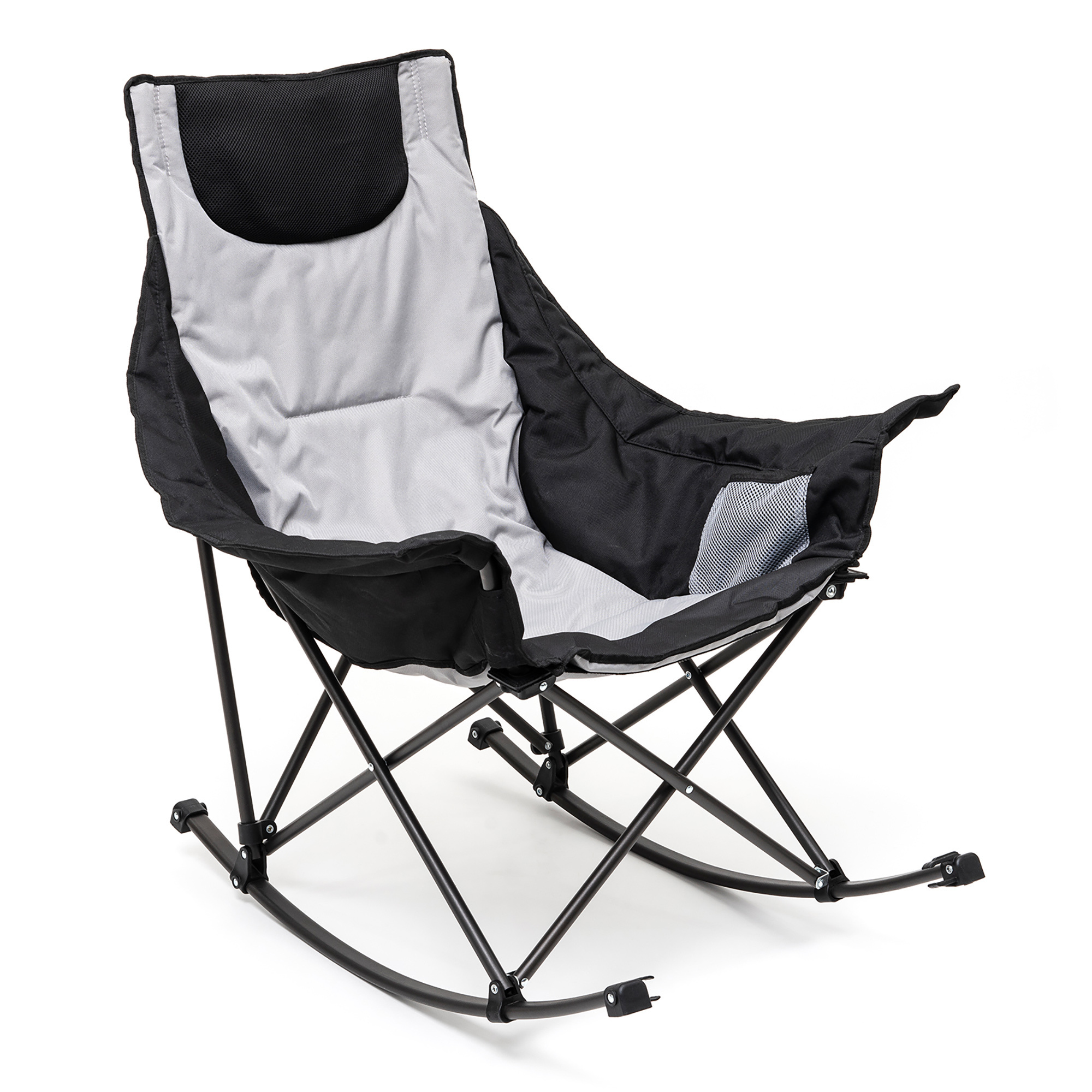 SunnyFeel LUXURY PADDED CAMPING ROCKING CHAIR & PORTABLE FOLDING RECLINER