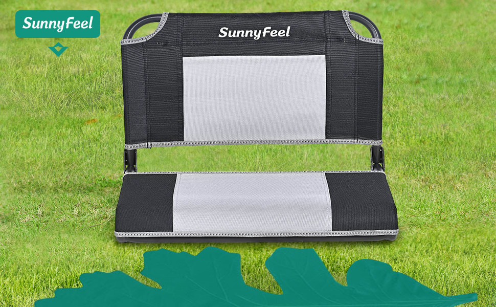 SunnyFeel Oversized Stadium Seat for Bleachers with Back Support Extra Wide Bleacher Stadium Seats Chairs