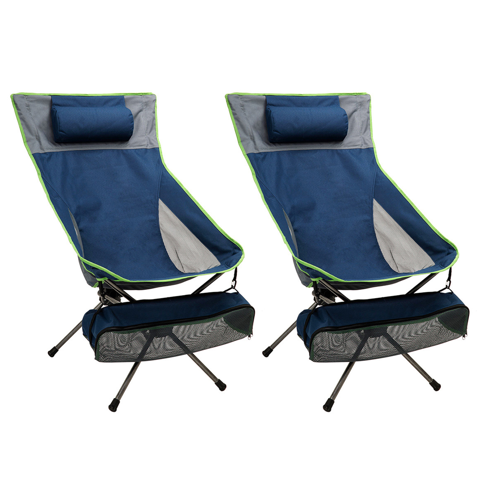 2024 Newest !! SunnyFeel Lay Flat Moon Chair & Portable Comfy Camping chair with Headrest For Beach Camping Adventure Trip