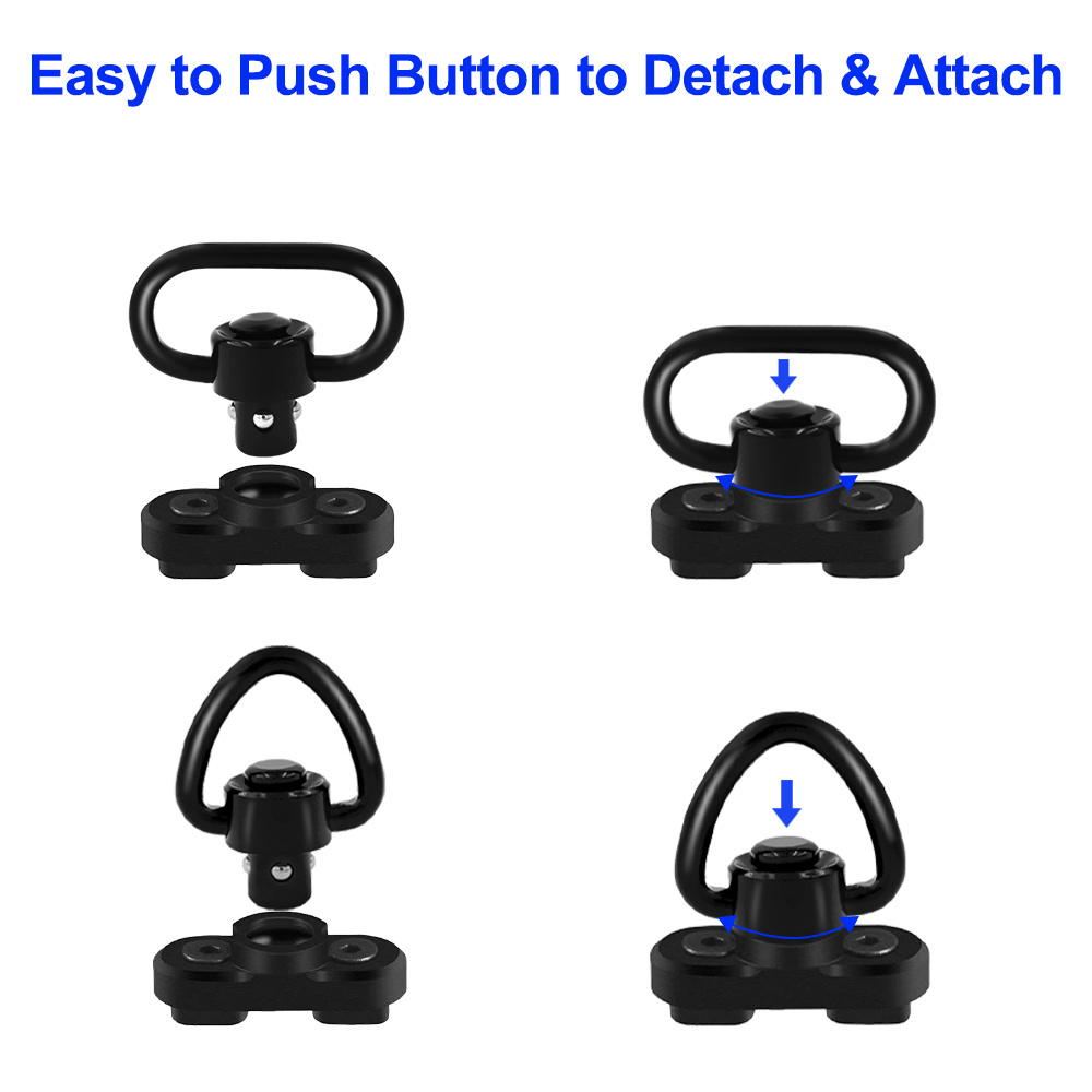 Wholesales QD Sling Quick Detach Push Button Detachable Sling Swivel