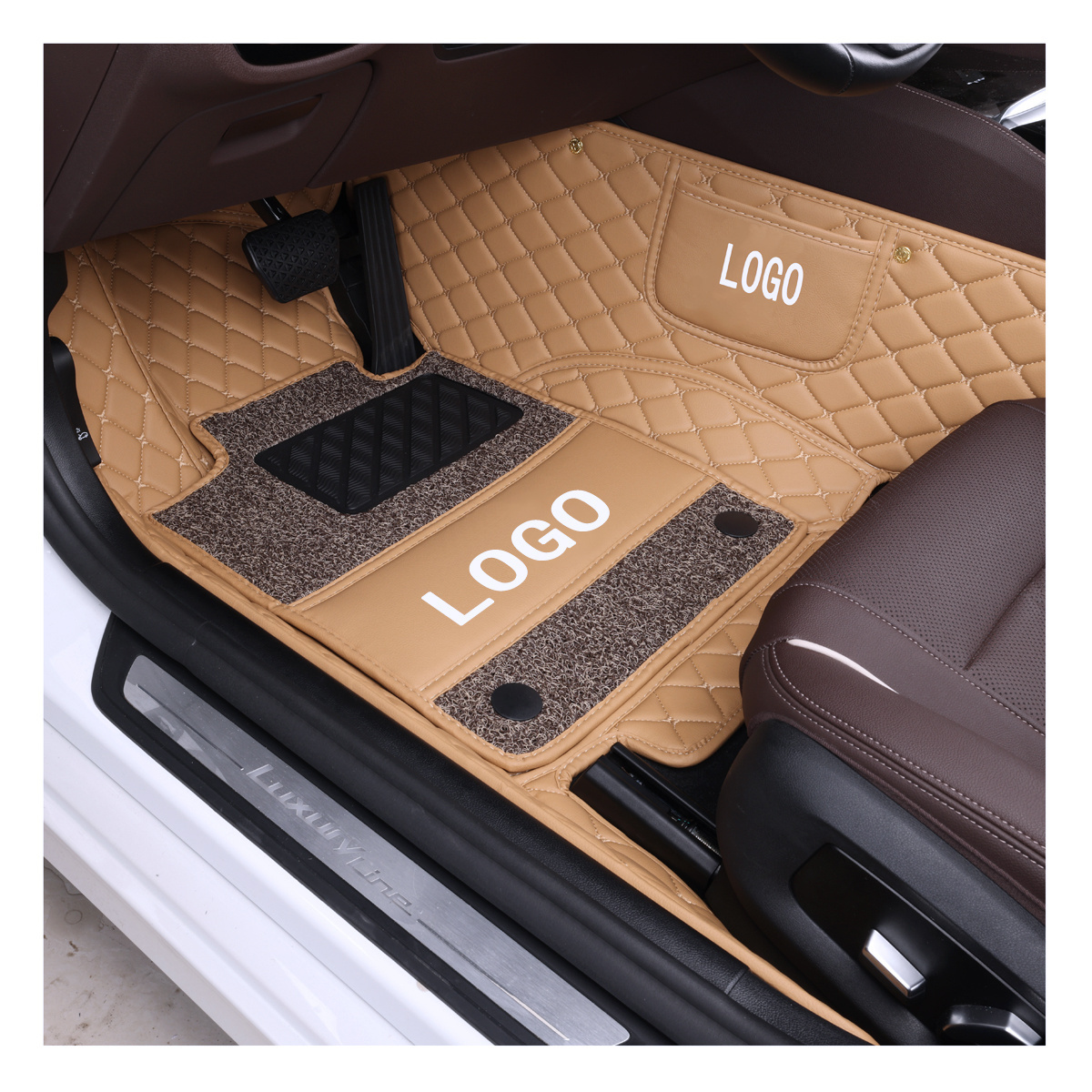 7d Customized Non Slip Perfect Fit PVC/PU/XPE Kia Forte Koup car floor mat