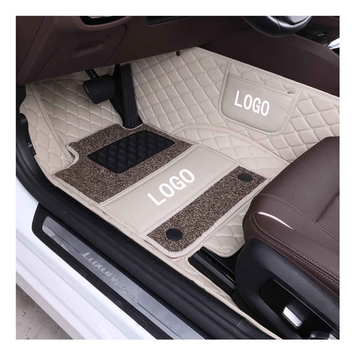 7d Customized Non Slip Perfect Fit PVC/PU/XPE Kia Sorento car floor mat