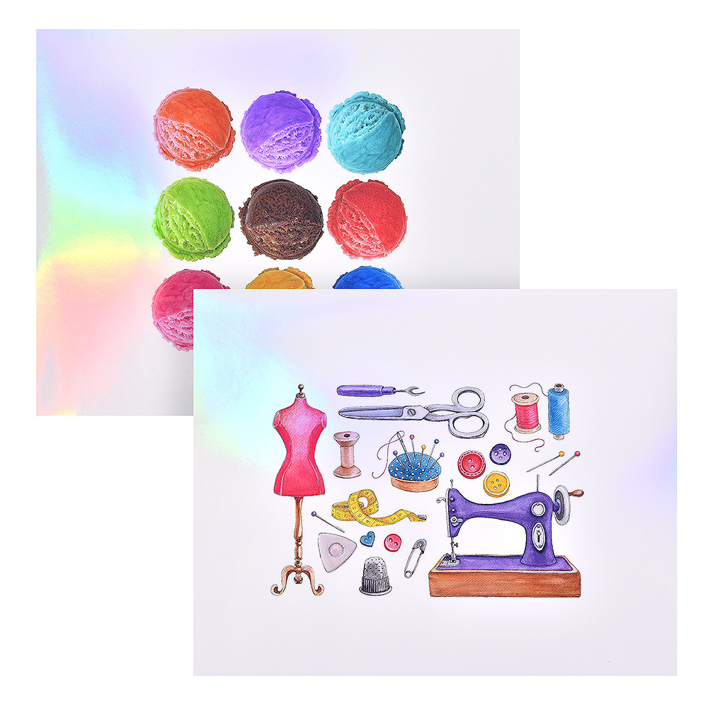 Waterproof Vinyl Logo Transfer Stickers Holographic Dries Ink Quickly Printable Sticker Paper For Inkjet Printer