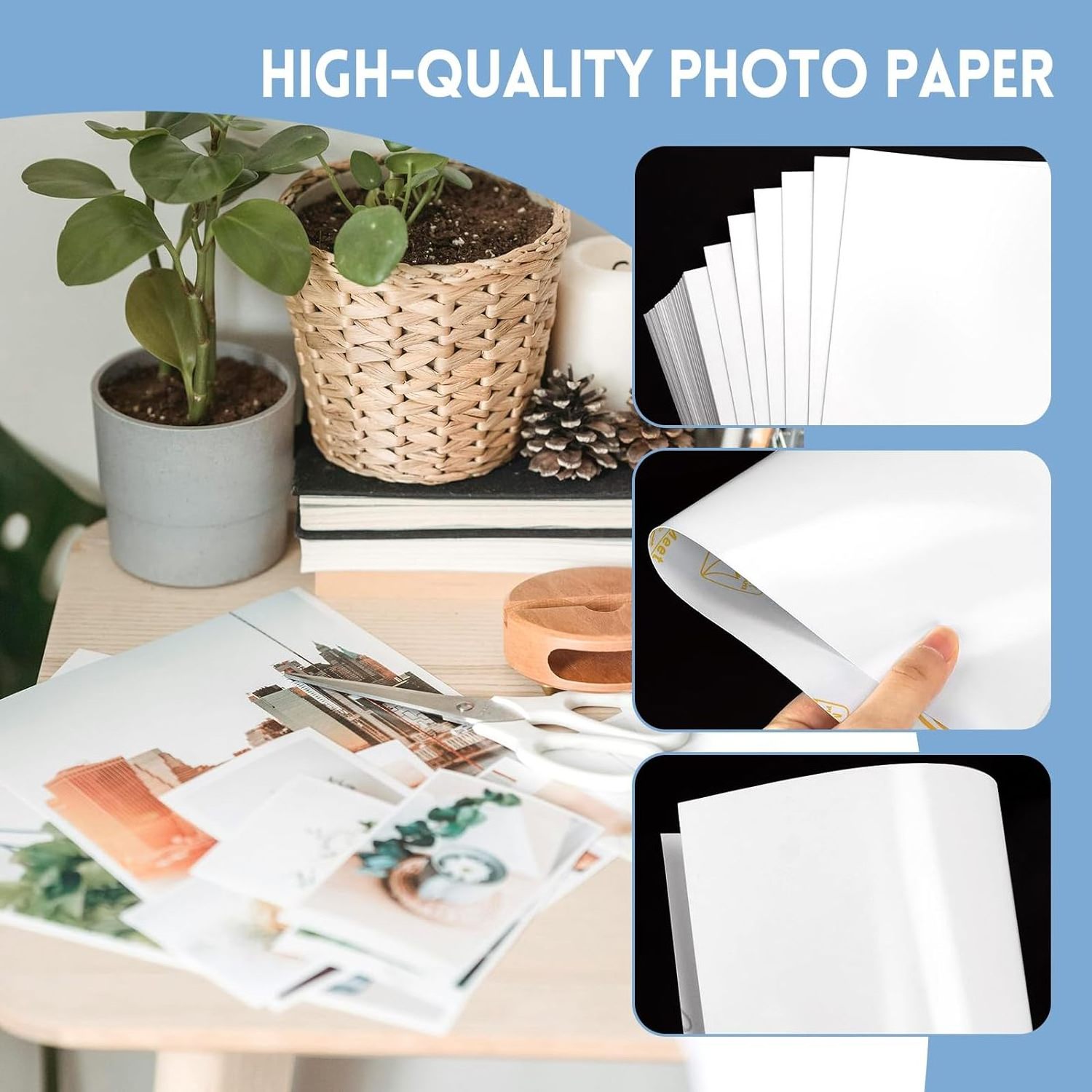 Yunsays 115-260gsm A4 glossy photo paper for inkjet printing inkjet self adhesive photo paper