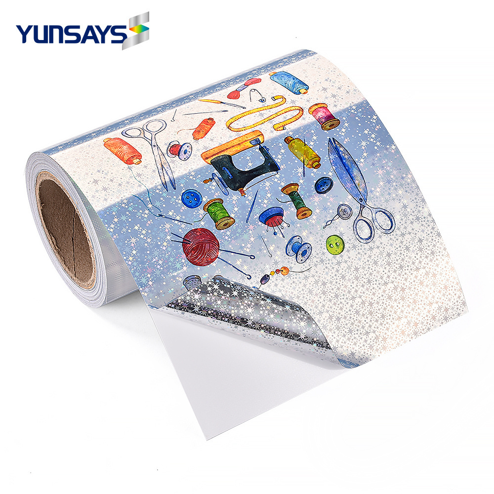 DIY Decoration Label Custom Inkjet Printer Sticker Paper A3 A4 Size Laser Inkjet Holographic PET Film Vinyl Stickers