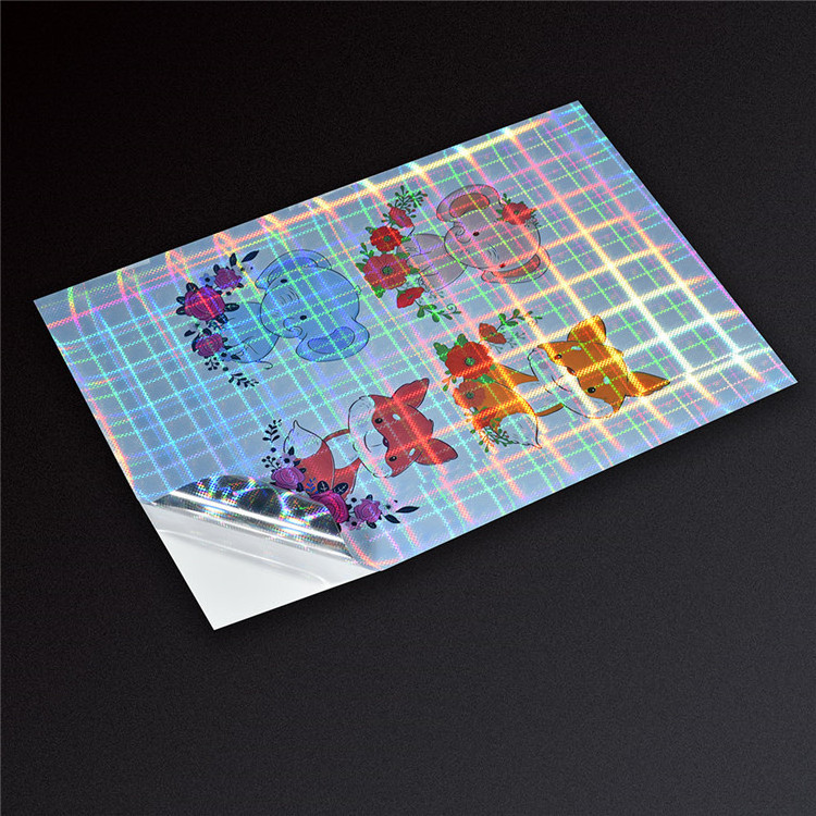 Inkjet & Laser Printable Holographic Sticker Waterproof A4 Sheet Self Adhesive Full Color Vinyl Sticker Paper Cosmetic Great