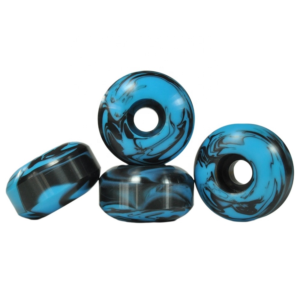 Factory 55x32mm Blue mixed Black Color Wheels SHR55D Blank Skateboard Wheels