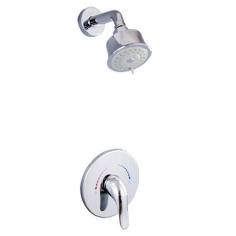 Concealed shower shower set wall mounted type mixing valve single function hot and cold water faucet set