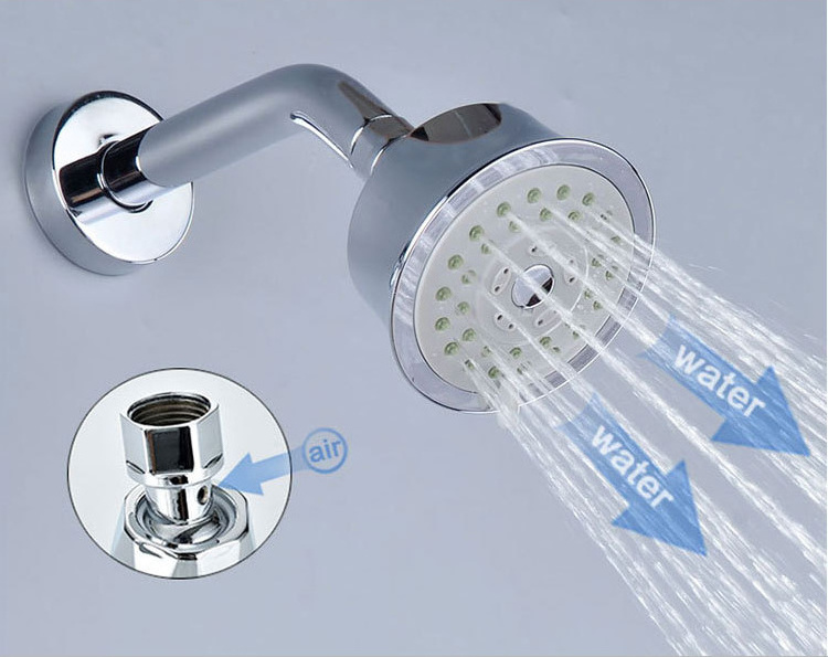 Concealed shower shower set wall mounted type mixing valve single function hot and cold water faucet set