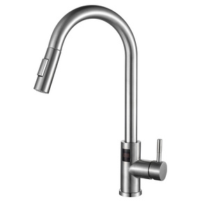 Stainless Steel Hot Cold Pull Out Kitchen Sink Mixer Tap Smart Sensor Touch Digital Touch Kitchen Faucet