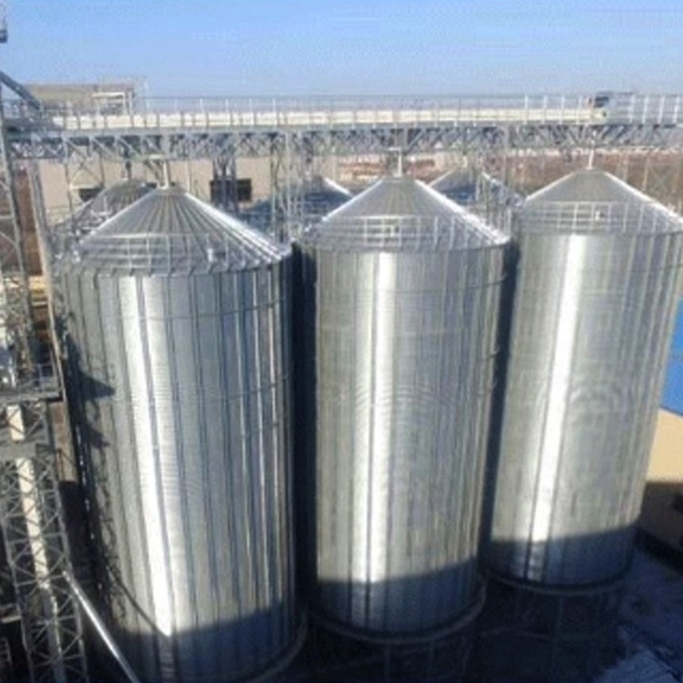 Factory Price 1000 Ton Vertical Grain Storage Silo / small Rice Grain Steel Silo For Sale