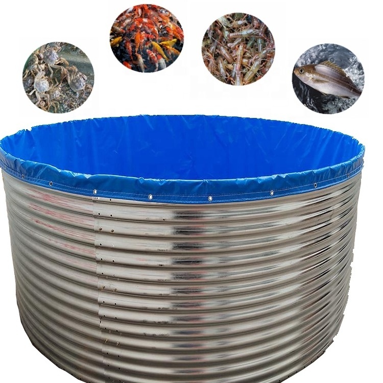 Factory Direct Commercial Round Farming Aquarium Fish Tank