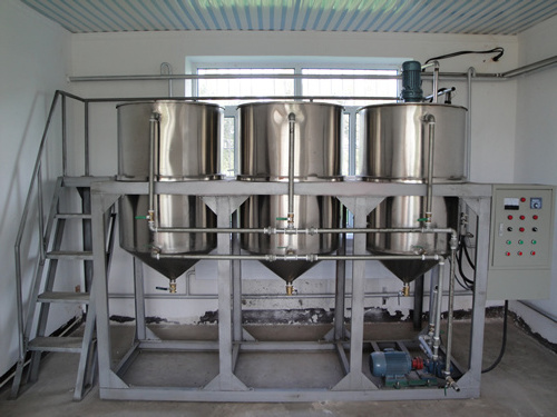 Small Edible Oil Refining Machine Refining Soybean Sunflower Oil