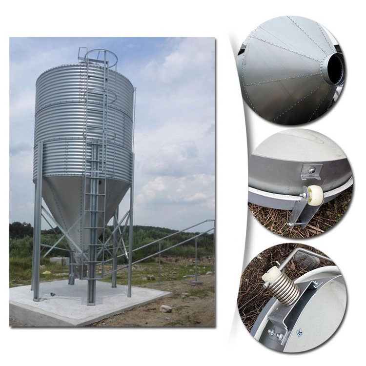 Small 30 Ton Steel Hopper Bottom Silo Grain Silo For Sale