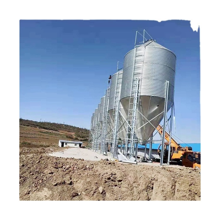 Small 30 Ton Steel Hopper Bottom Silo Grain Silo For Sale