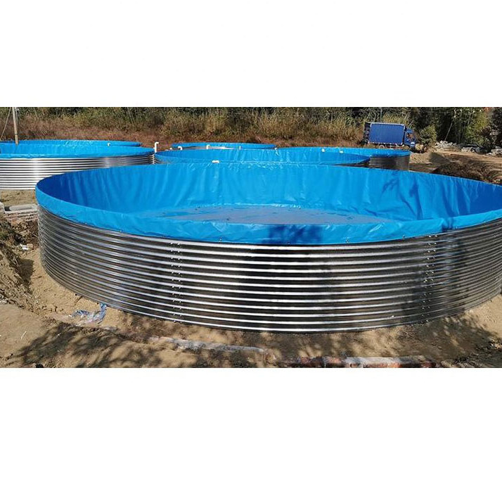 PVC and HDPE lining Biofloc Tank fish farming pond For fish farm