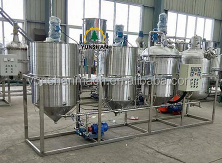 Small Edible Oil Refining Machine Refining Soybean Sunflower Oil