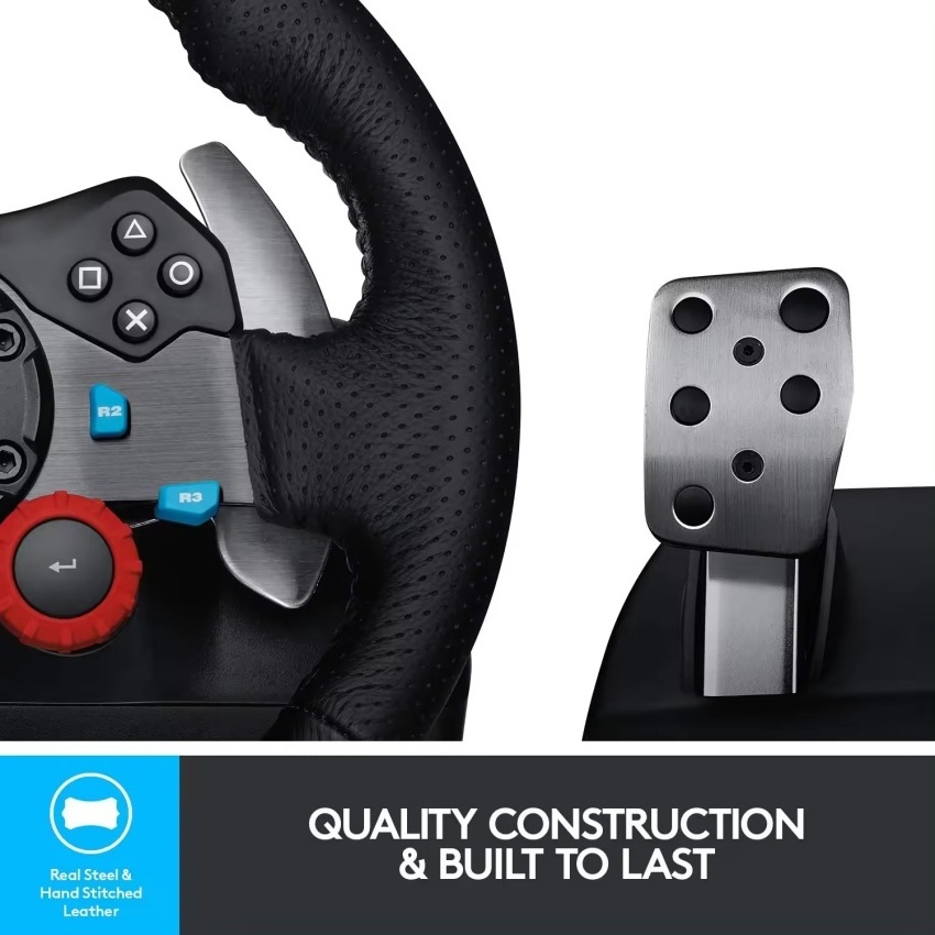 Dual-Motor Logitech G29 Driving Force Programmable PXN V3 Pro vibration Gaming Racing Steering Wheel