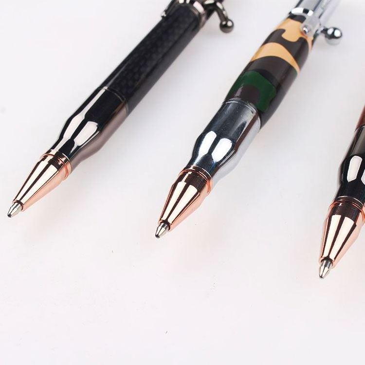 Manufacturer bullet shaped Bolt Action Metal Bullet Tactical Pen Souvenir gift Luxury Cheap Price Ball Point Ballpoint Gun Pen