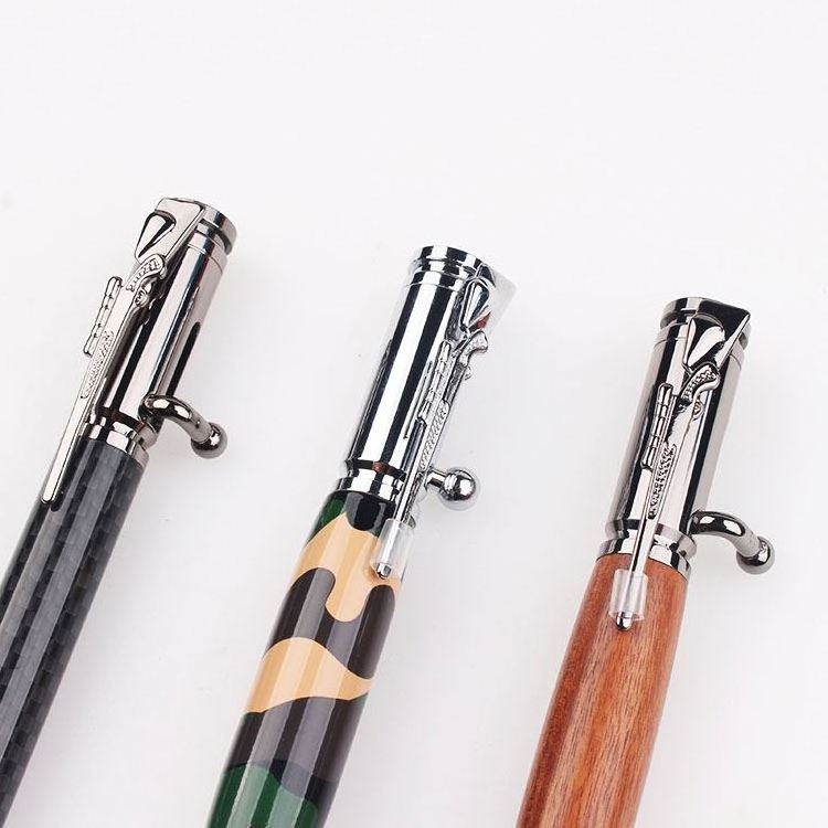 Manufacturer bullet shaped Bolt Action Metal Bullet Tactical Pen Souvenir gift Luxury Cheap Price Ball Point Ballpoint Gun Pen